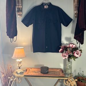 Men’s Dickies Short Sleeve Button Up Work Shirt- Size: Medium